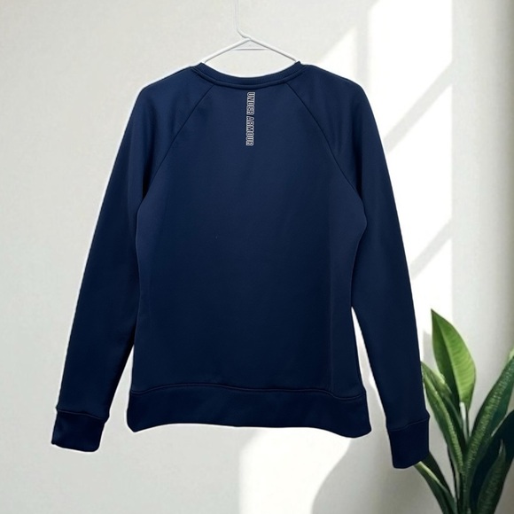 Under Armour Women’s Pullover Navy Blue Sweatshirt Crew Neck Size L - Picture 2 of 9
